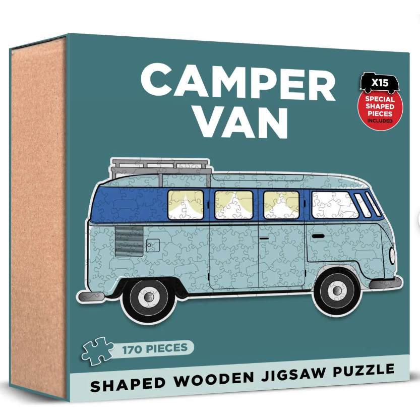 Camper Van Shaped Wooden 170 Piece Jigsaw