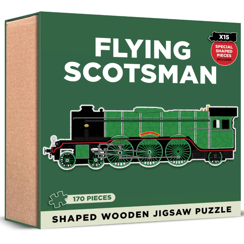 Flying Scotsman Shaped Wooden 170 Piece Jigsaw