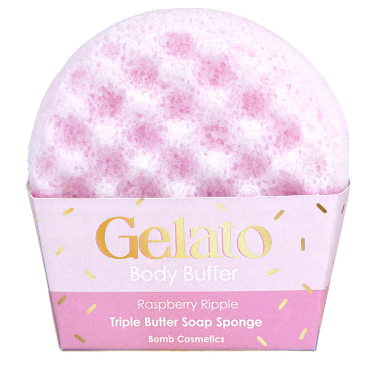 Raspberry Ripple Gelato Body Buffer Soap Sponge
