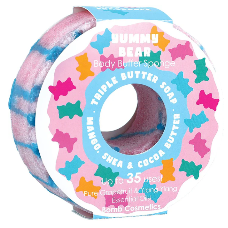 Yummy Bear Donut Body Buffer Sponge