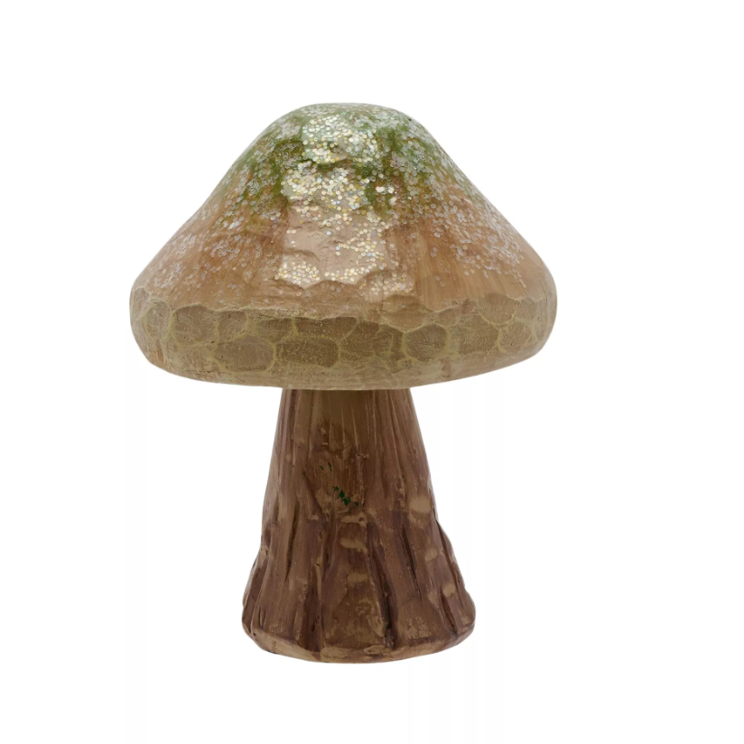 Chestnut Brown Resin 5" Mushroom
