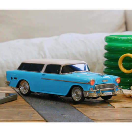 Blue Chevy Retro Bluetooth Speaker and FM Radio