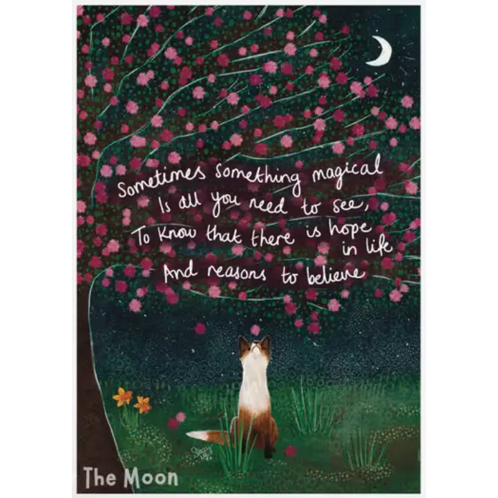 Fox Under The Moon Print - P2415 Reasons To Believe