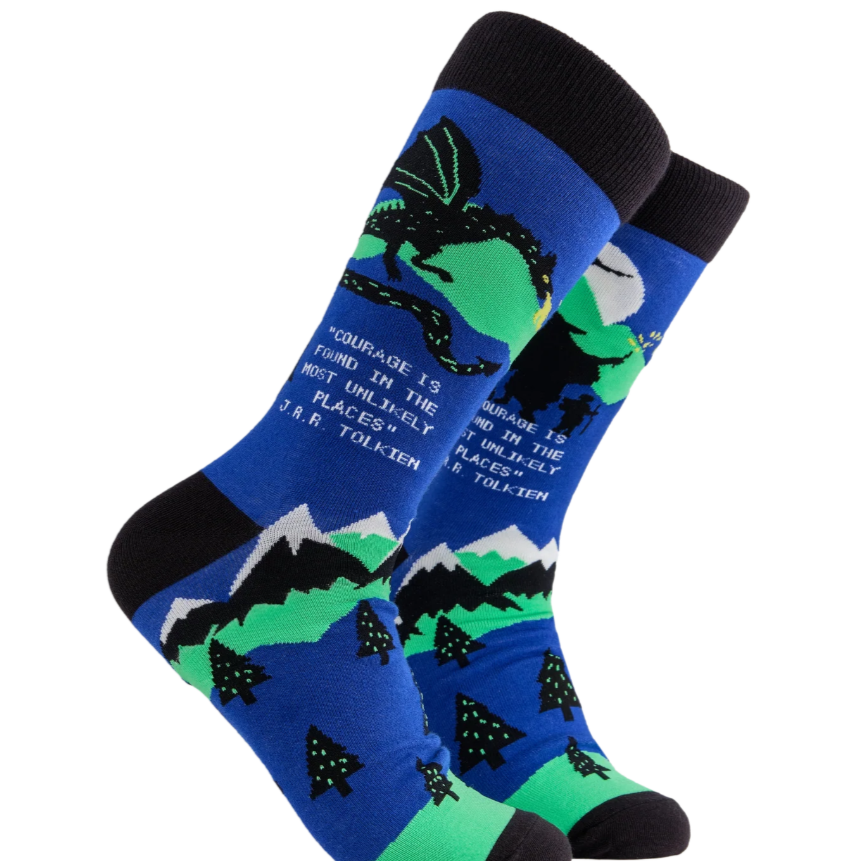Socktopus Mens JRR Tolkien Socks - Blue #