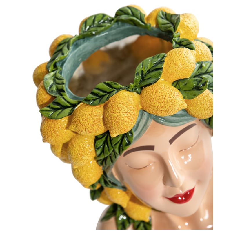 Lady Lemon Bust Vase