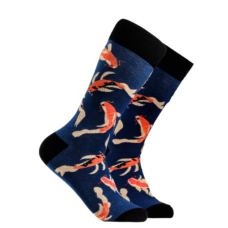 Socktopus Ladies - Koi Fish Socks - Blue