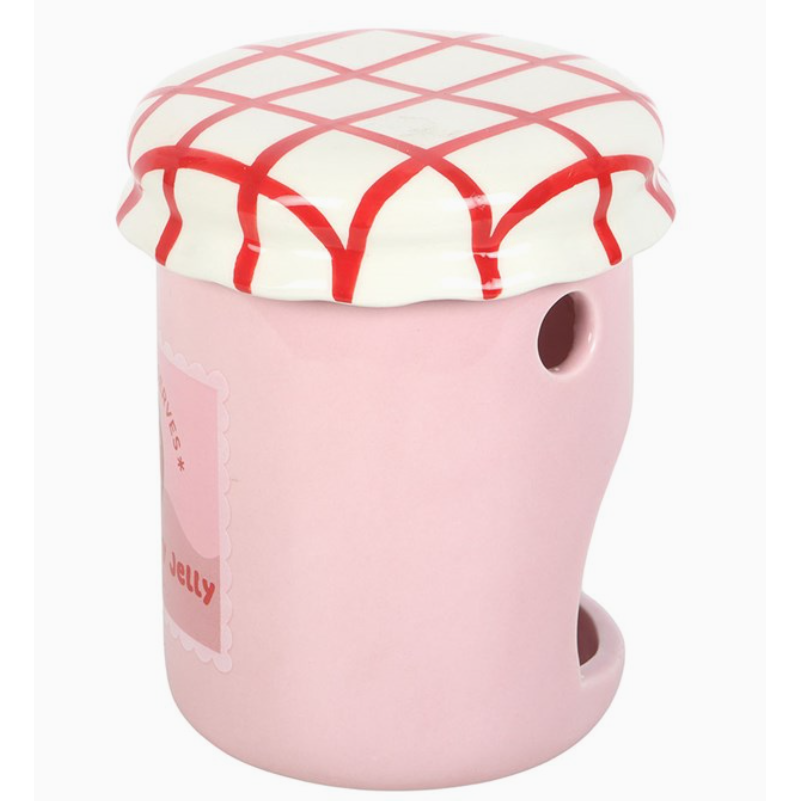 Strawberry Jelly Jar Oil Burner and Wax Warmer