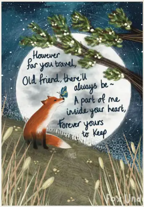 Fox Under The Moon Print - P2404 Yours To Keep