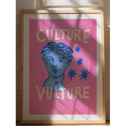 Culture Vulture Wall Art Print