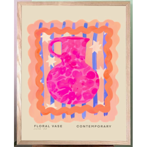 Pink Vase Art Print