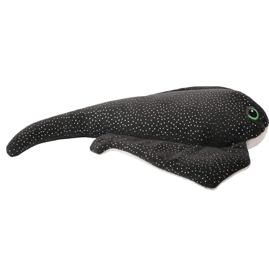 Warmies Plush Manta Ray Black