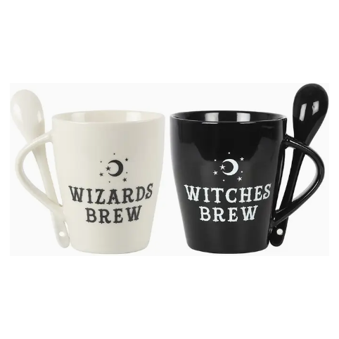 Witch and Wizards Mug and Spoon Set