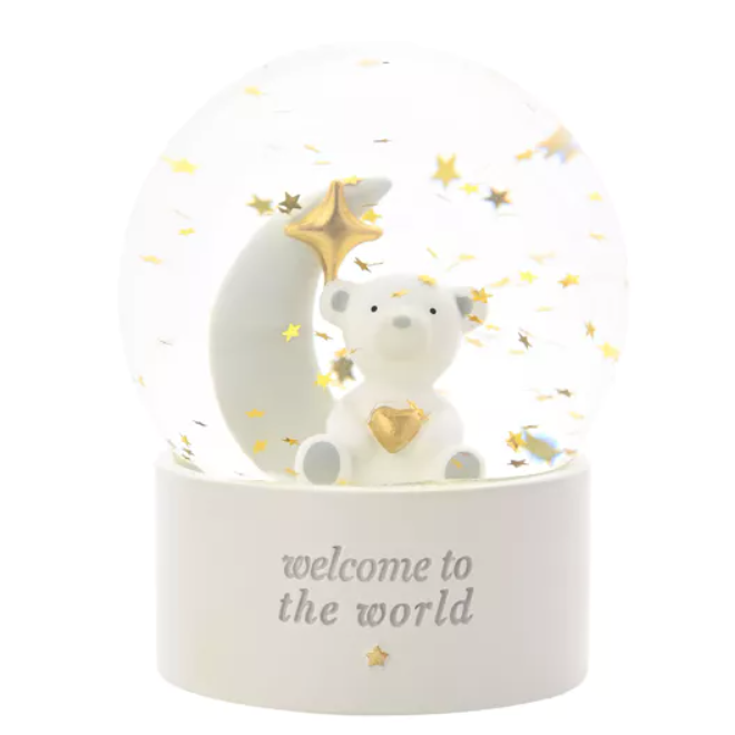 Bambino Welcome To The World Snow Globe