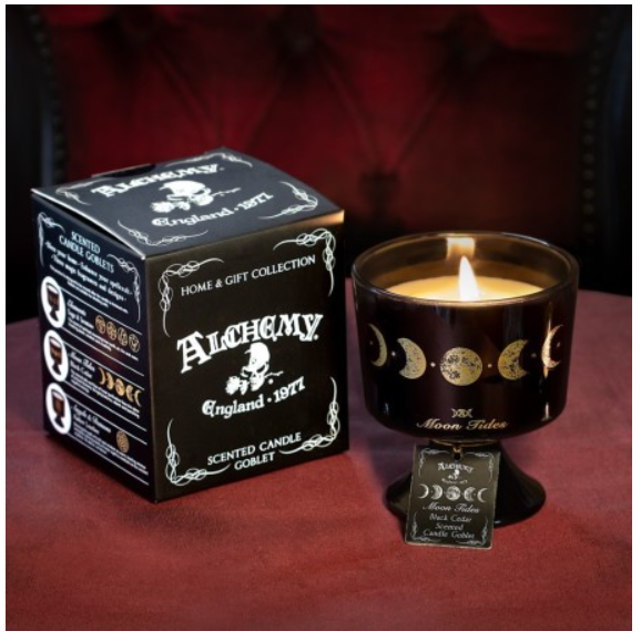 Moon Tides Glass Candle