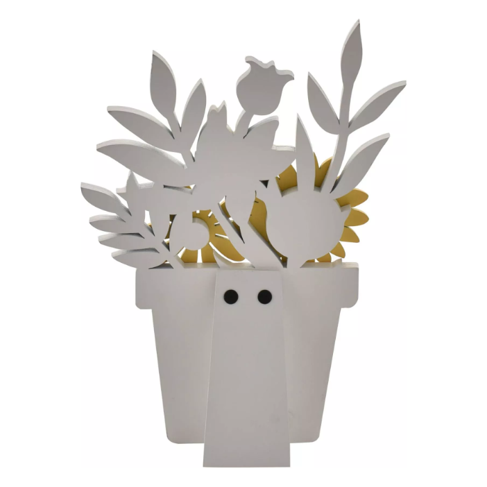 Cottage Garden Flower Pot Friend Plaque