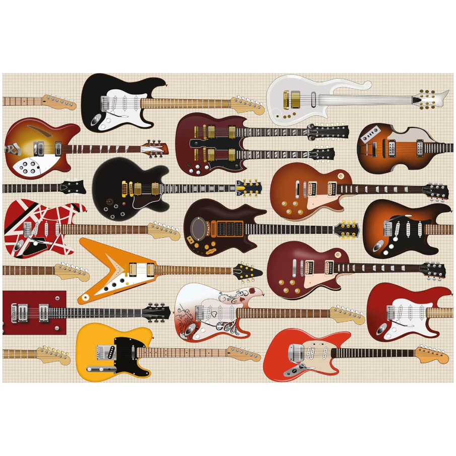Electric Guitars 1000 Piece Jigsaw