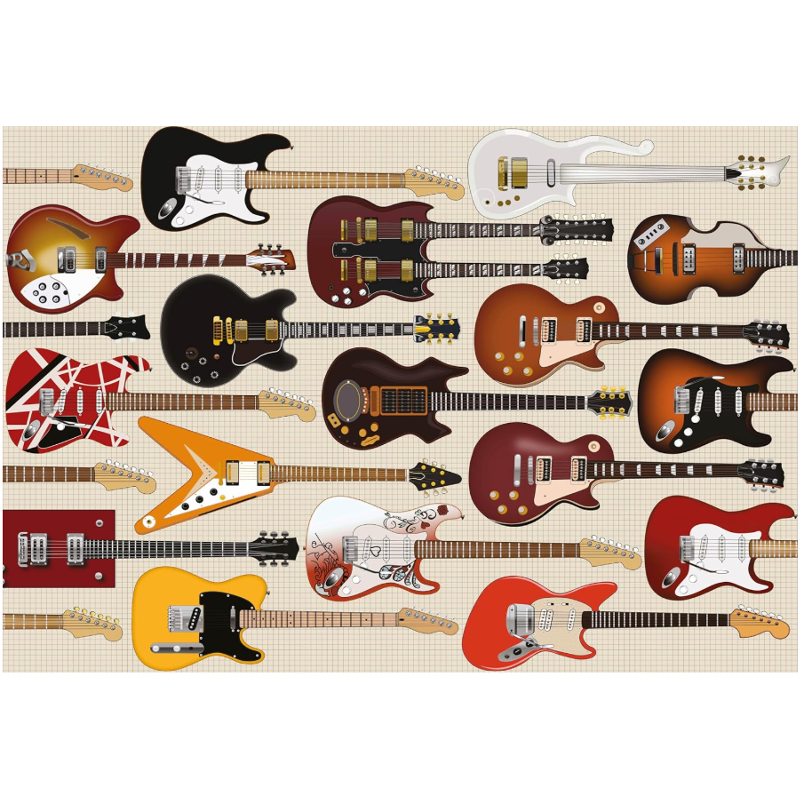 Electric Guitars 1000 Piece Jigsaw
