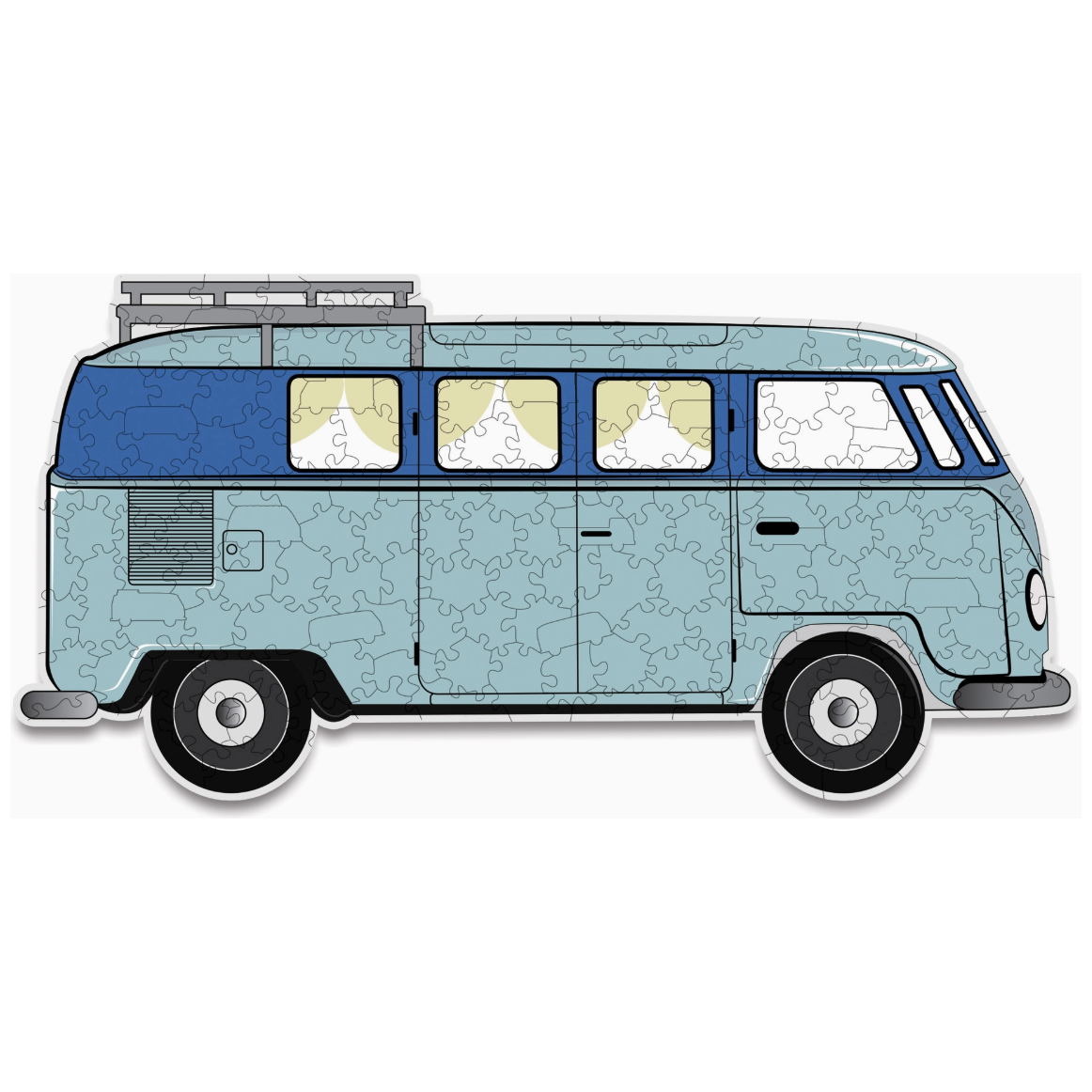 Camper Van Shaped Wooden 170 Piece Jigsaw