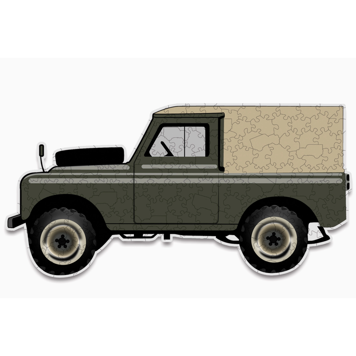 Land Rover Shaped Wooden 170 Piece Jigsaw