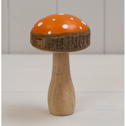 Orange Wooden Toadstool