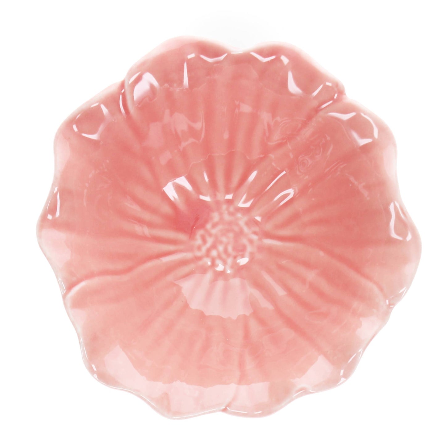 Ceramic Flower Bowl 13cm - Pink