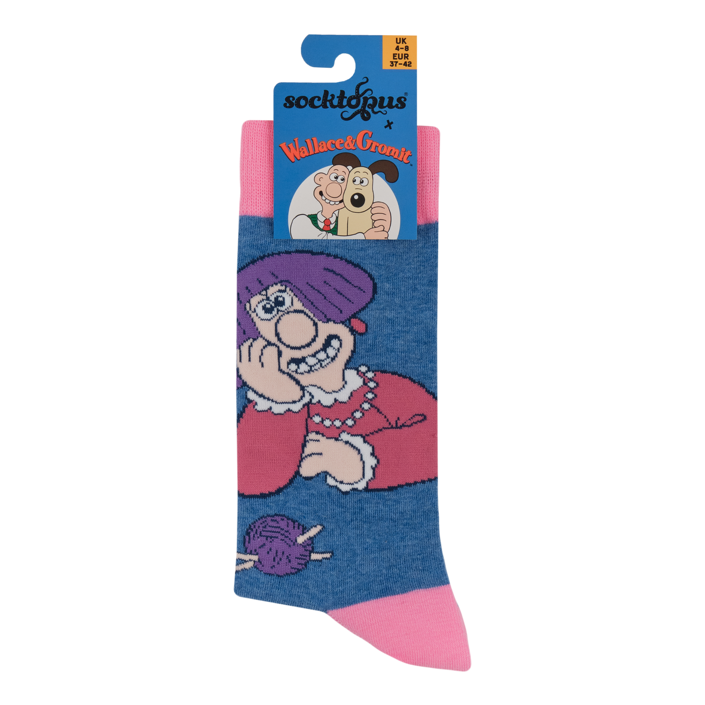 Socktopus Ladies - Wendolene Socks - Wallace and Gromit - Blue