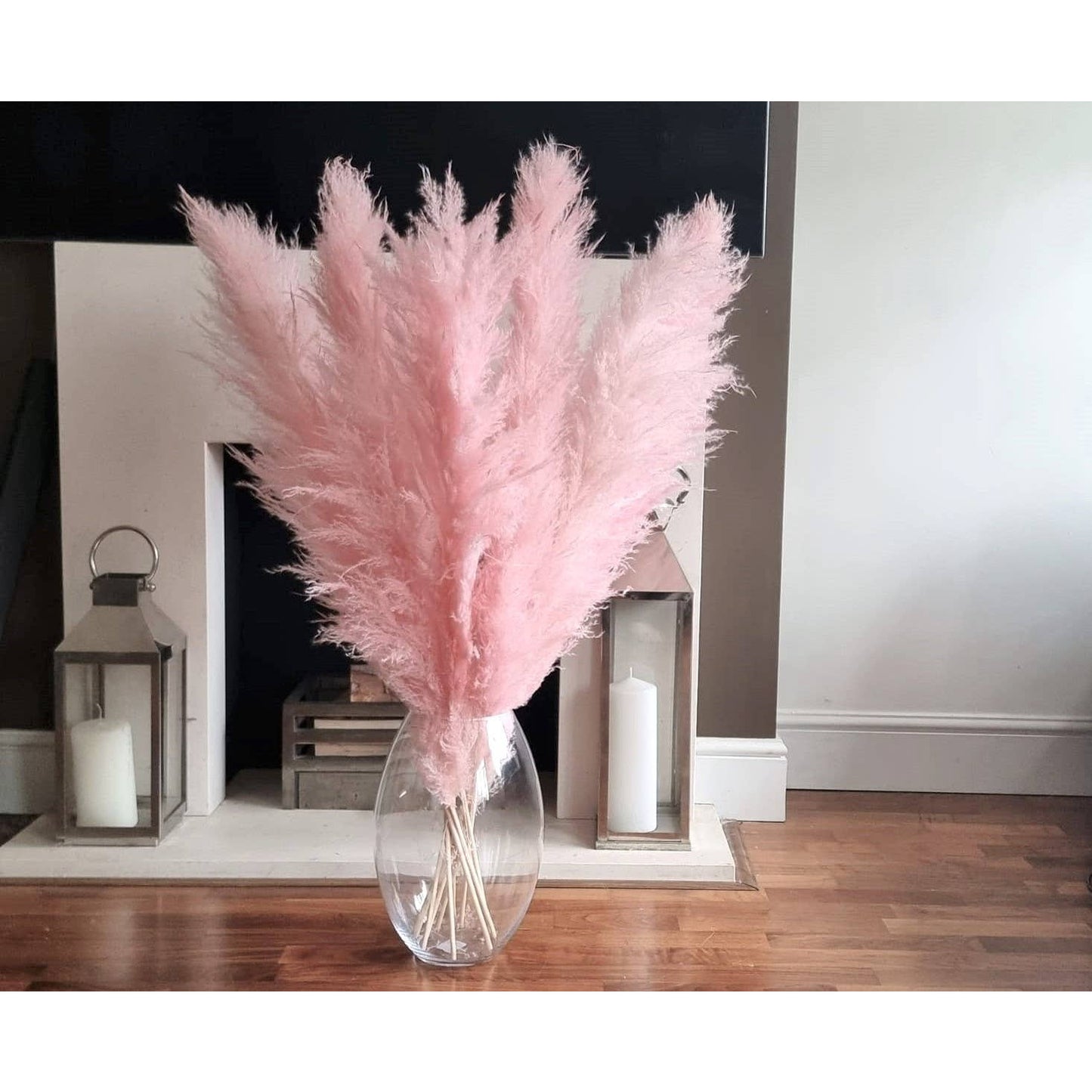Large Pampas Grass Pink Dried Pampas Natural Fluffy