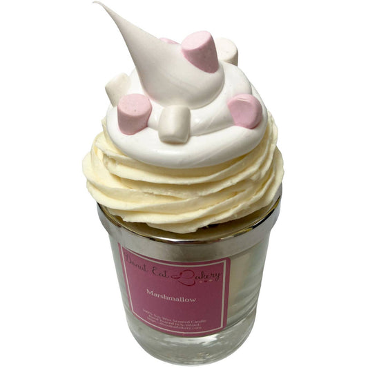 Marshmallow Cupcake Candle