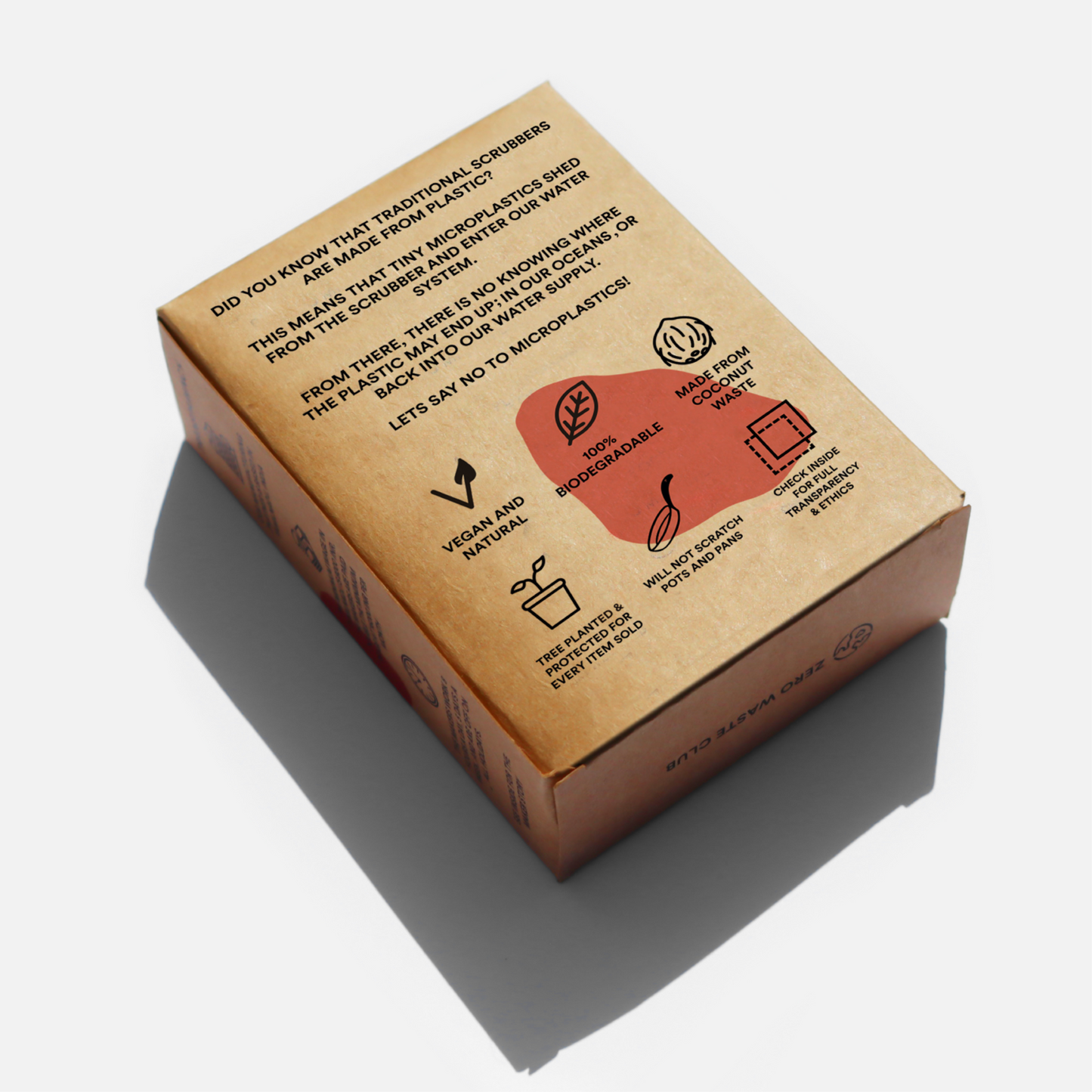 Biodegradable Coconut Kitchen Scourers Pack of 5