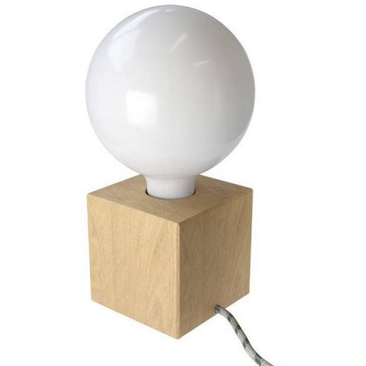 Table Lamp - Wooden Cube
