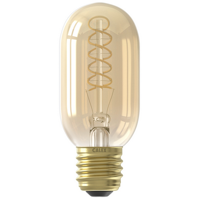 LED Tubular Bulb Gold Spiral Filament 200lm 4W