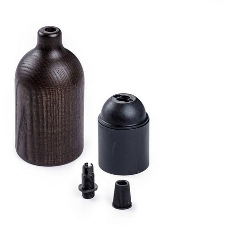 Wooden Lamp Holder E27 Kit Concealed Kit