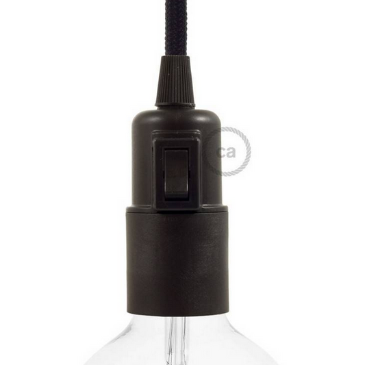 Matte Thermoplastic Lampholder With Switch