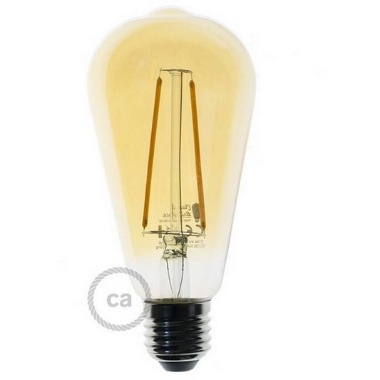 LED Edison Golden Long Filament - Decorative Vintage