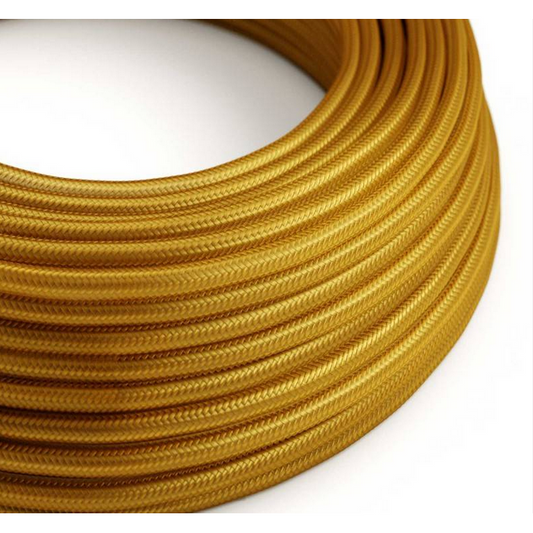 Round Electric Cable - Gold Rayon