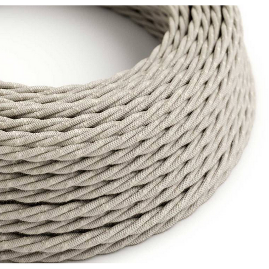 Twisted Electric Cable - Neutral Linen