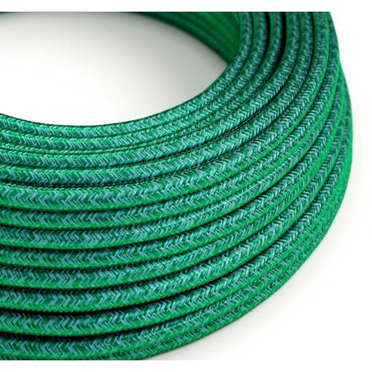 Round Electric Cable - Emerald Rayon
