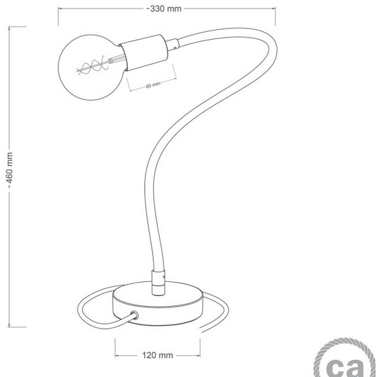 Table Lamp- Flex Brushed Bronze