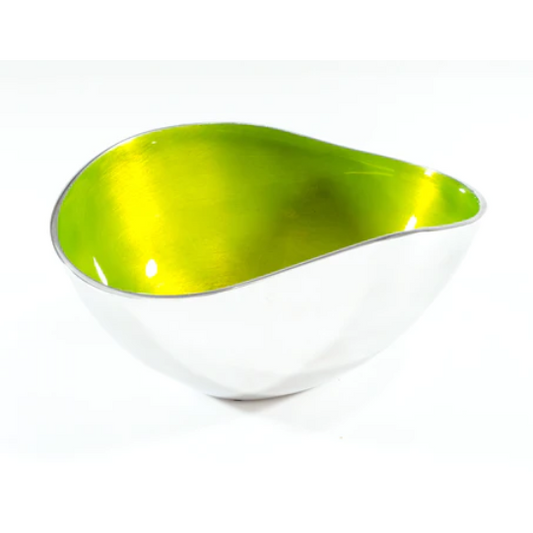 Tilnar Art Aluminium Collection - Oval Large Oval Bowl Lime