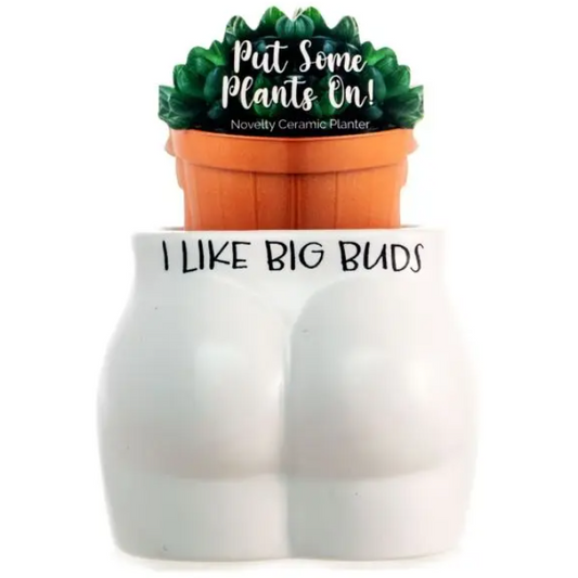 Plant Pot - I Like Big Buds - Put Some Plants On!