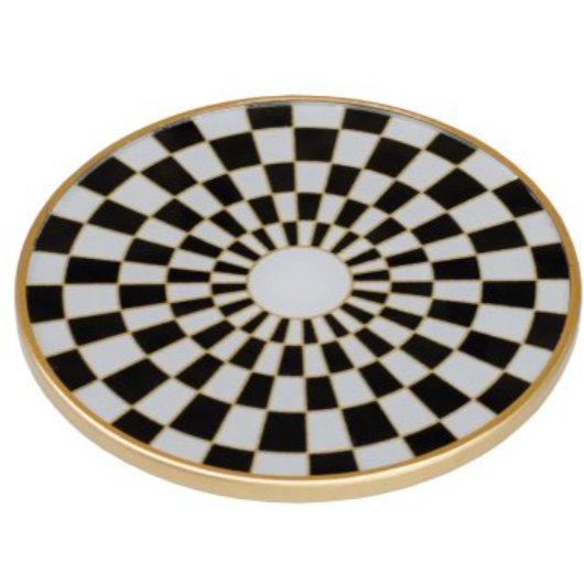 Circular Chequer Design – Coasters Set of 4