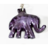 Tilnar Art -Coloured Elephant Keyrings