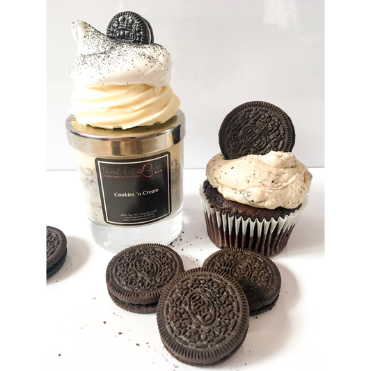 Cookies & Cream Scented Cupcake Candle