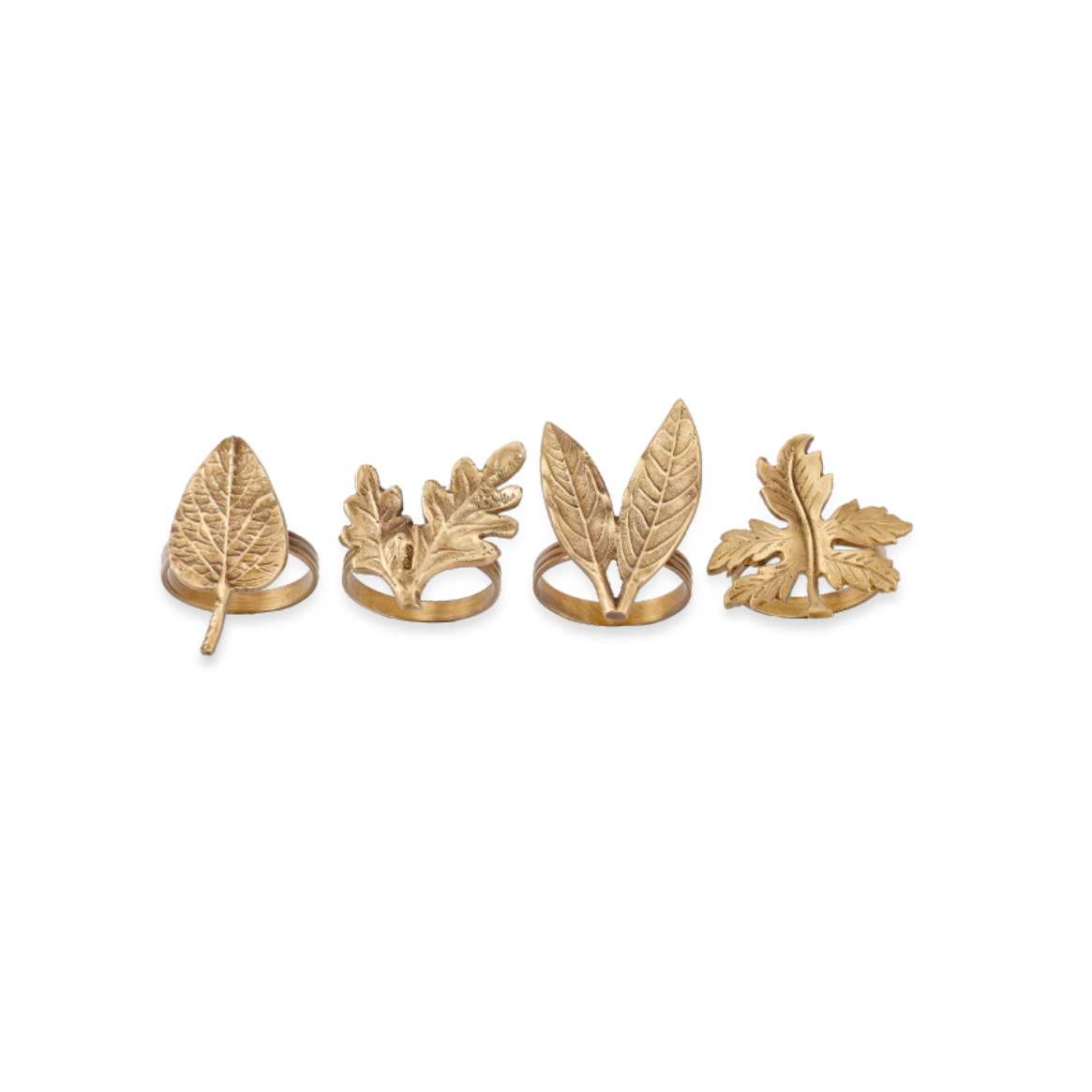 Napkin Rings - Leaf Set of 4