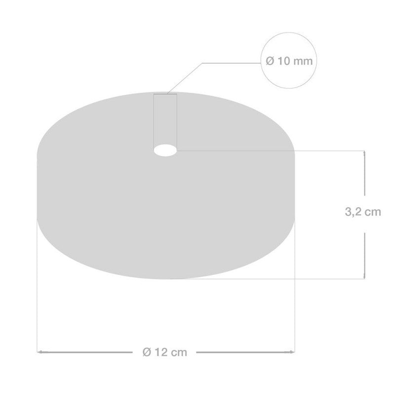 Wooden ceiling rose - Natural