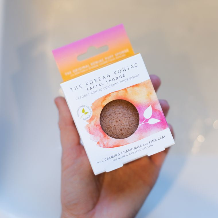 Konjac Sponge Premium Facial Puff Sponge With Chamomile- Sensitive Skin