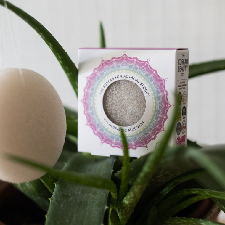 The Mandala Aloe Vera Konjac Face Sponge, Plastic-Free Beauty