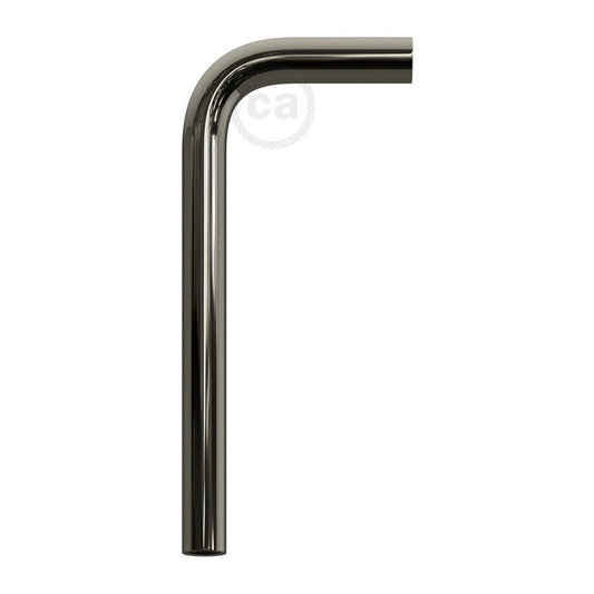 Black Pearl 14 cm bent metal extension pipe