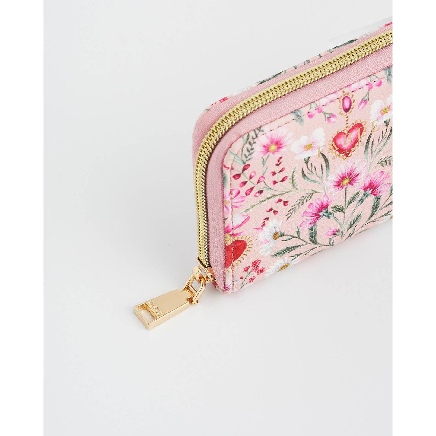 Floral Heart Pink Purse