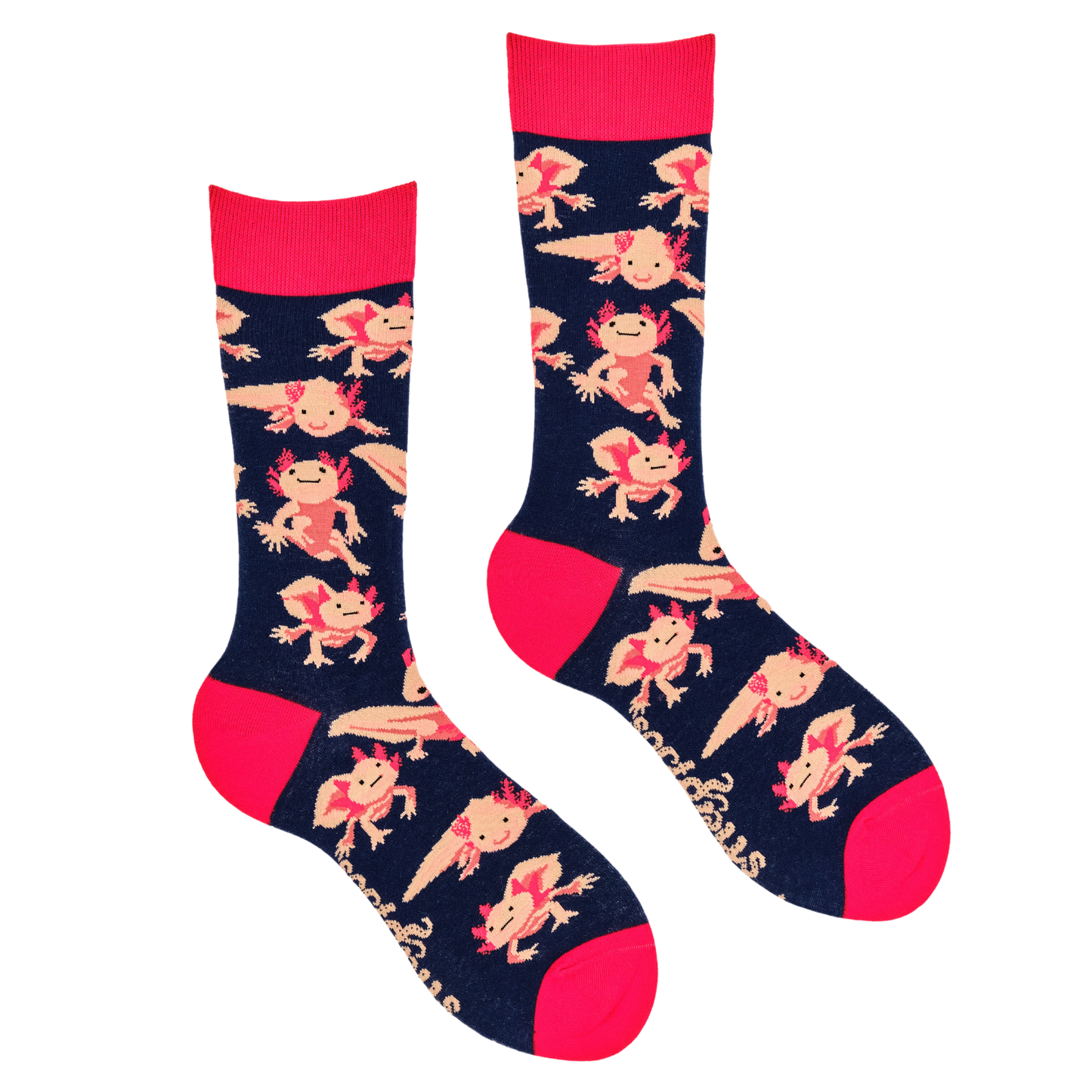 Socktopus Mens - Axolotl Socks - Lottia Axolotl - Navy